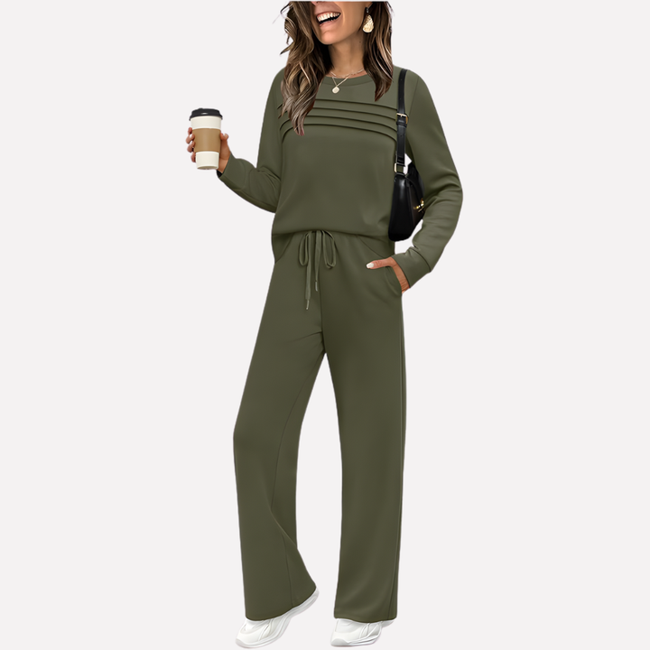 Women’s Casual Two‑Piece Loungewear Ensemble