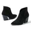 Chic Block-Heel Ankle Boots for Women