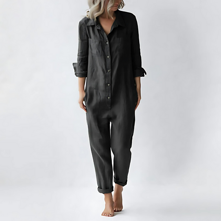 Cotton-Linen Jumpsuit for Women