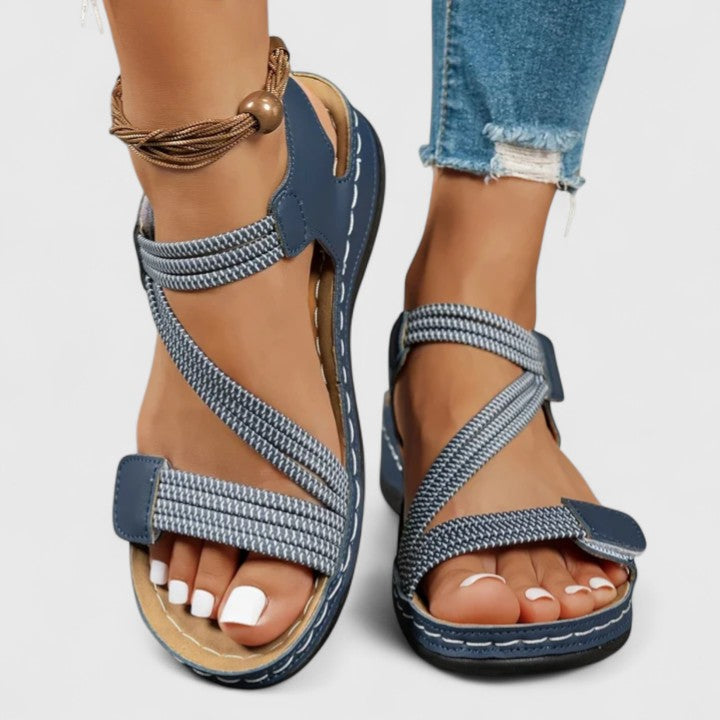 Strappy Platform Sandals with Open Toe for Women