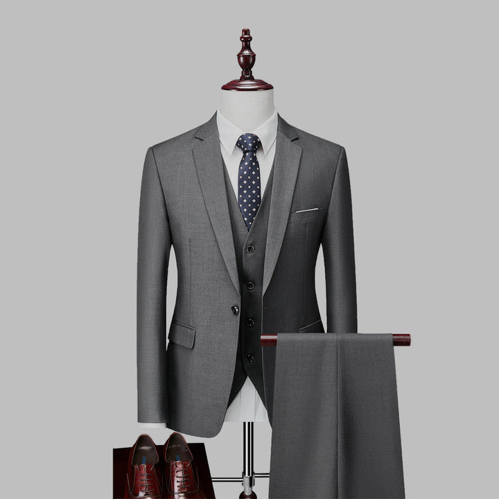 Men’s Black Three Piece Suit