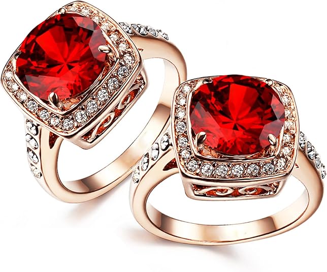 Elegant rose gold ring with cubic zirconia halo