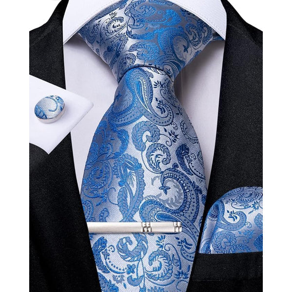 Men's paisley tie set – elegant accessories for weddings & events