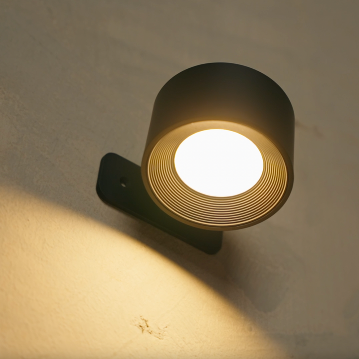 Cordless LED Wall Light with 360° Rotation, Touch Dimming, 3 Light Colors and USB-C Battery