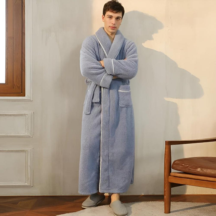 Luxe Fleece Warmth Comfort Bathrobe