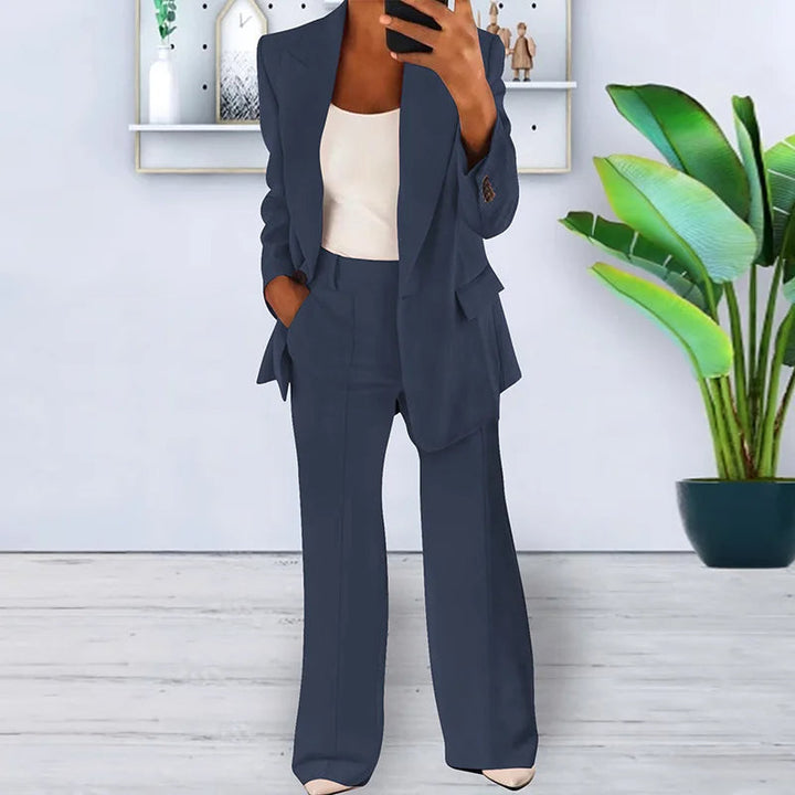 Women’s Pantsuit with Wide-Leg Trousers