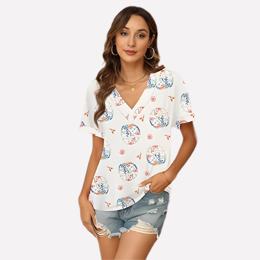 Women’s V-Neck Short Sleeve Tee