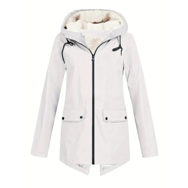 Women's Waterproof Jacket – Fleece-Lined – with Hood