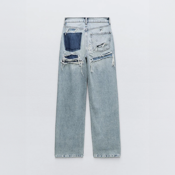Women's Vintage Ripped Jeans