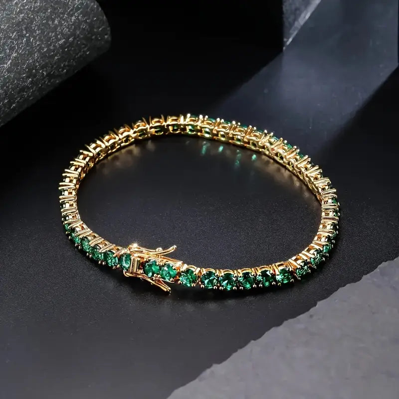 Elegant gold-colored bracelet with refined details