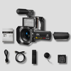 8K Camcorder – 64MP Photos Wifi Connect Full Creator Kit