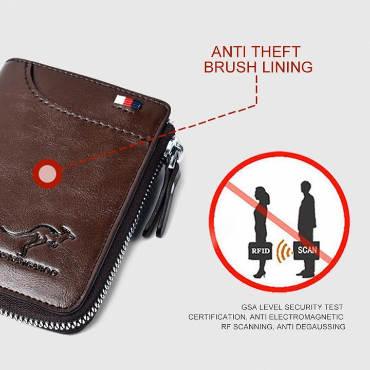 Stylish Compact Wallet with RFID Protection