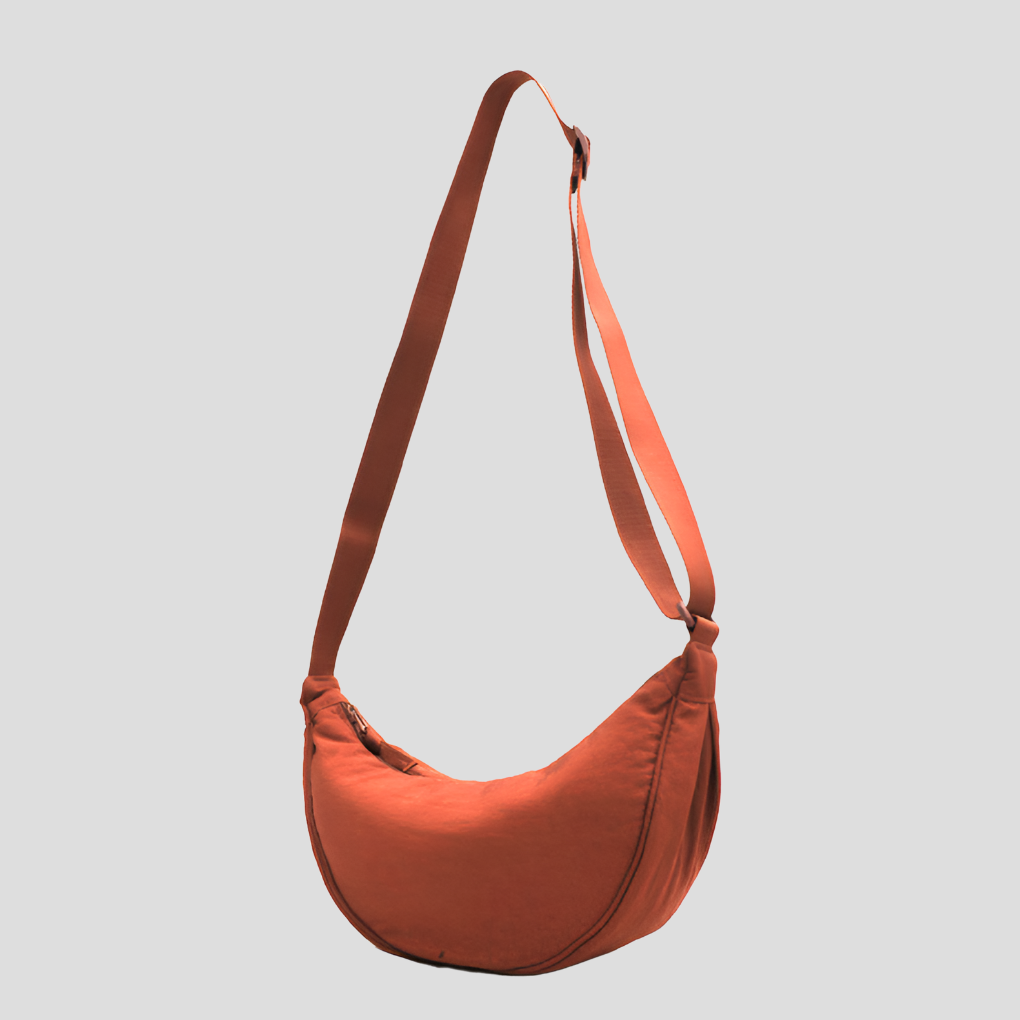 Spacious Nylon Shoulder Bag for Women