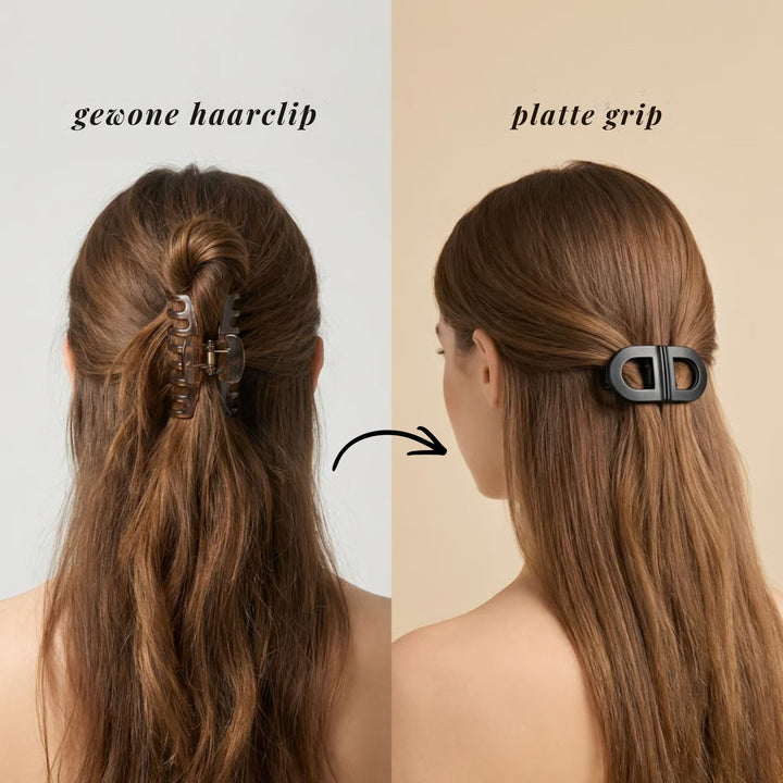 Magnetic hair clip with flat grip – comfortable, bump-free hold