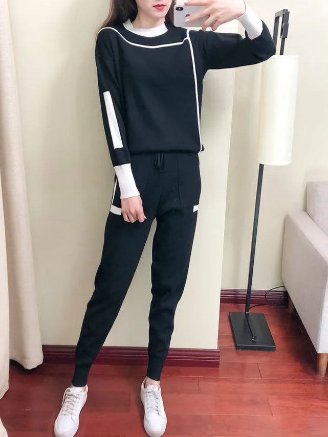 CozyKnits Warm Knitted 2-Piece Set for Women