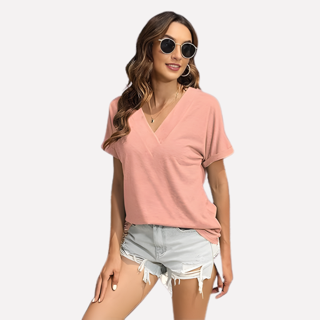 Women’s V-Neck Short Sleeve Tee