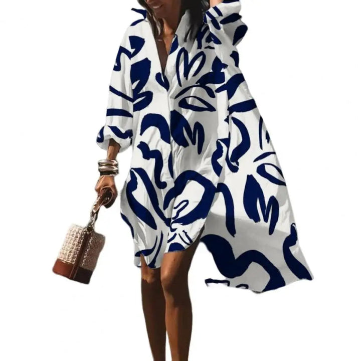 Women's Oversized Summer Dress with Boho Print