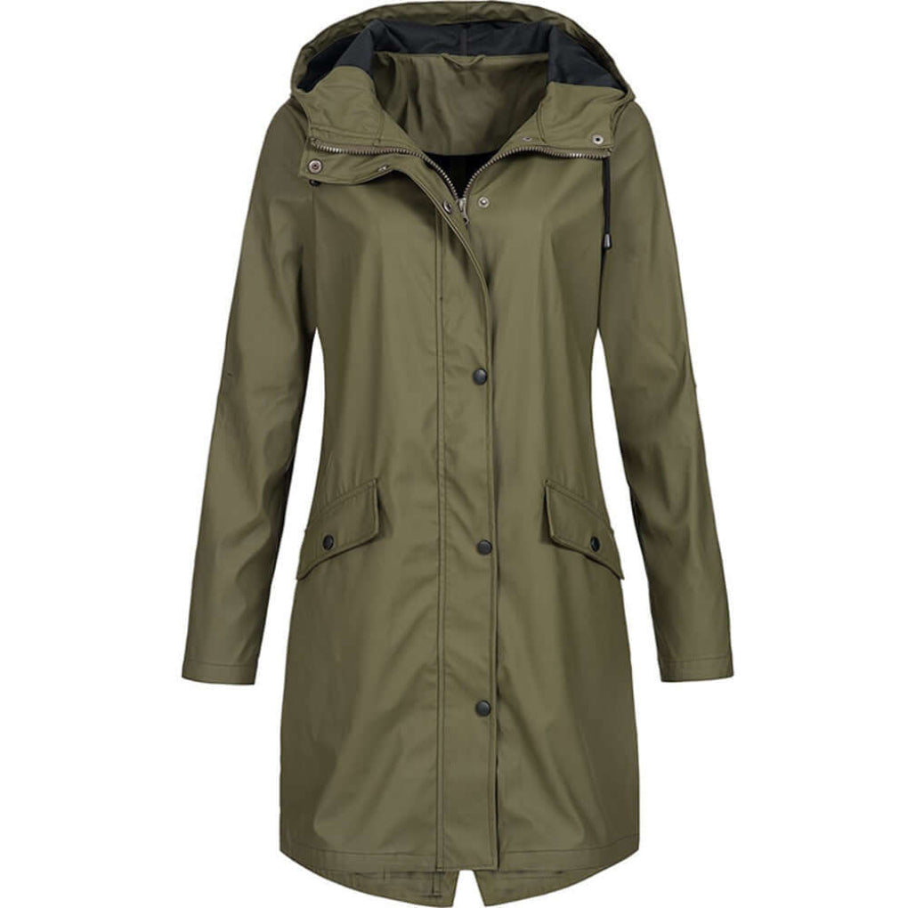Women's Waterproof Hooded Raincoat