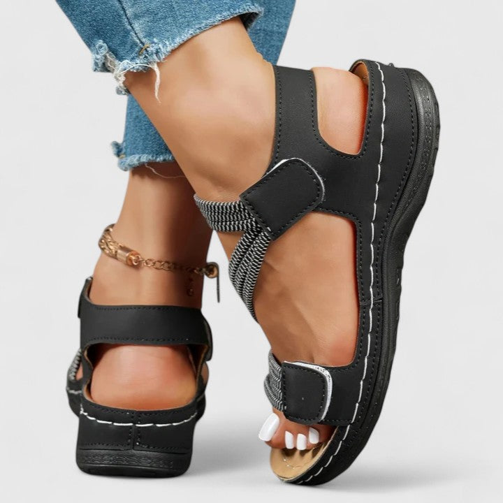 Strappy Platform Sandals with Open Toe for Women