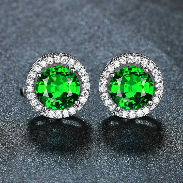 Elegant White Gold Earrings with Subtle Cubic Zirconia