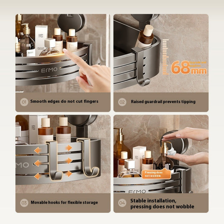 Bathroom Storage Rack Punch-free Bathroom Triangle Toilet