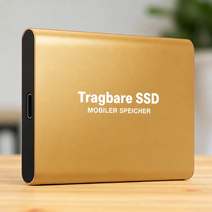 Portable 30 TB SSD with Rugged Casing