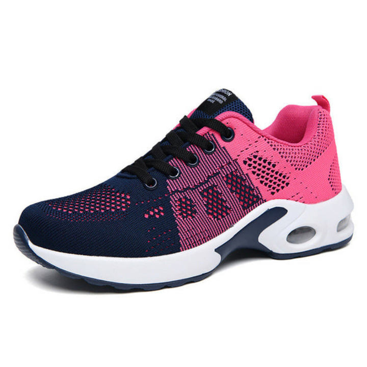 Lightweight orthopedic women's sneakers with breathable mesh and cushioned sole