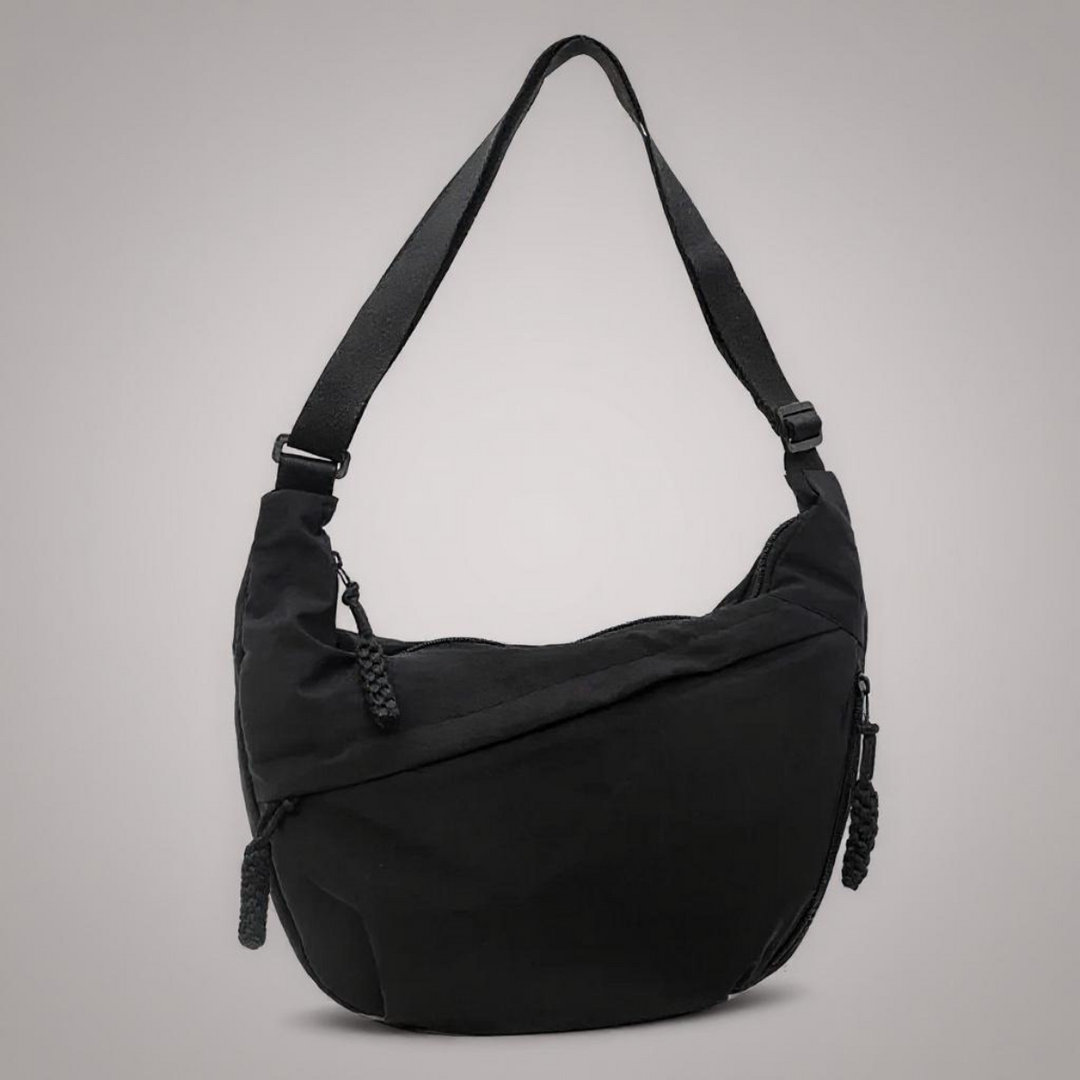 Crescent Shoulder Bag – sustainable nylon with adjustable strap