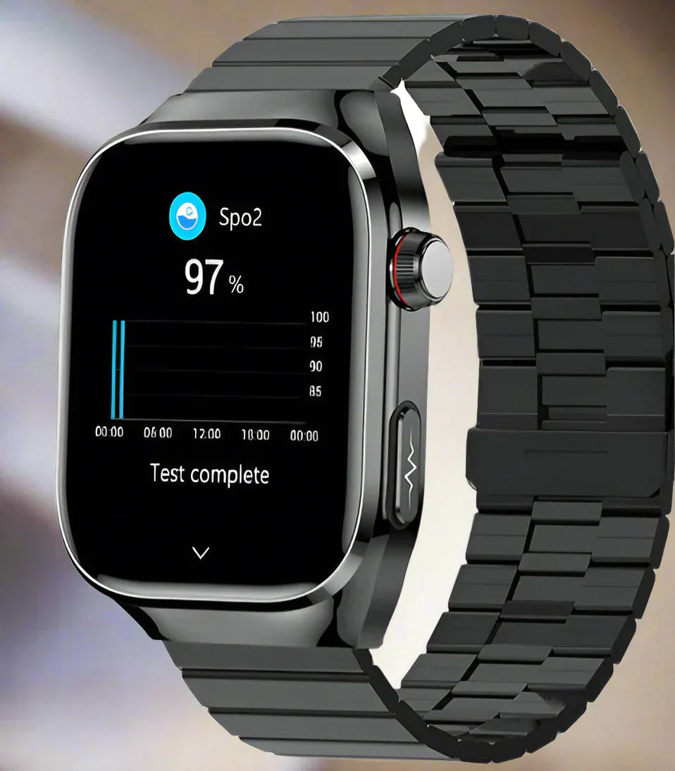 Advanced Health Smartwatch | ECG, Blood Sugar, 2.04" AMOLED Display and Fitness Mode