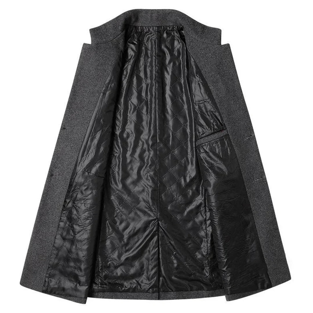 Alexander – Long Formal Men’s Coat with Timeless Elegance
