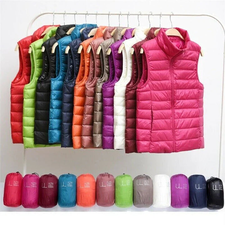 Wind-resistant Women's Bodywarmer with Zipper