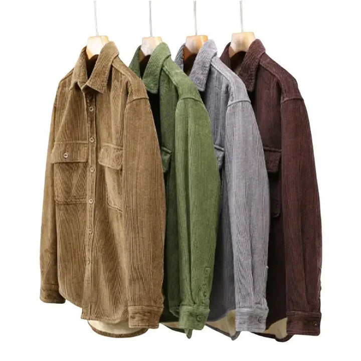 Warm Vintage Casual Men's Shirt