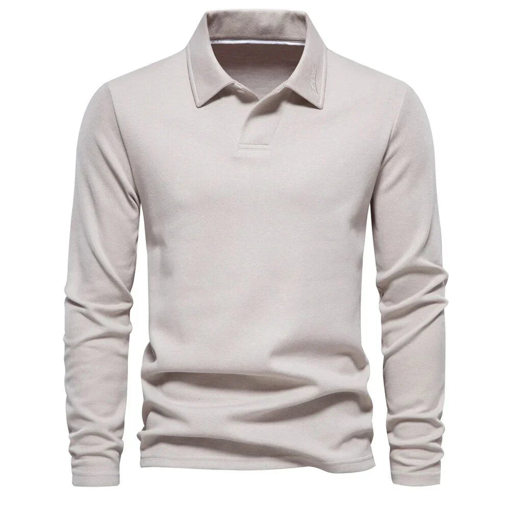 Alonso Men's Casual Polo Sweater – Timeless Comfort for Everyday Wear