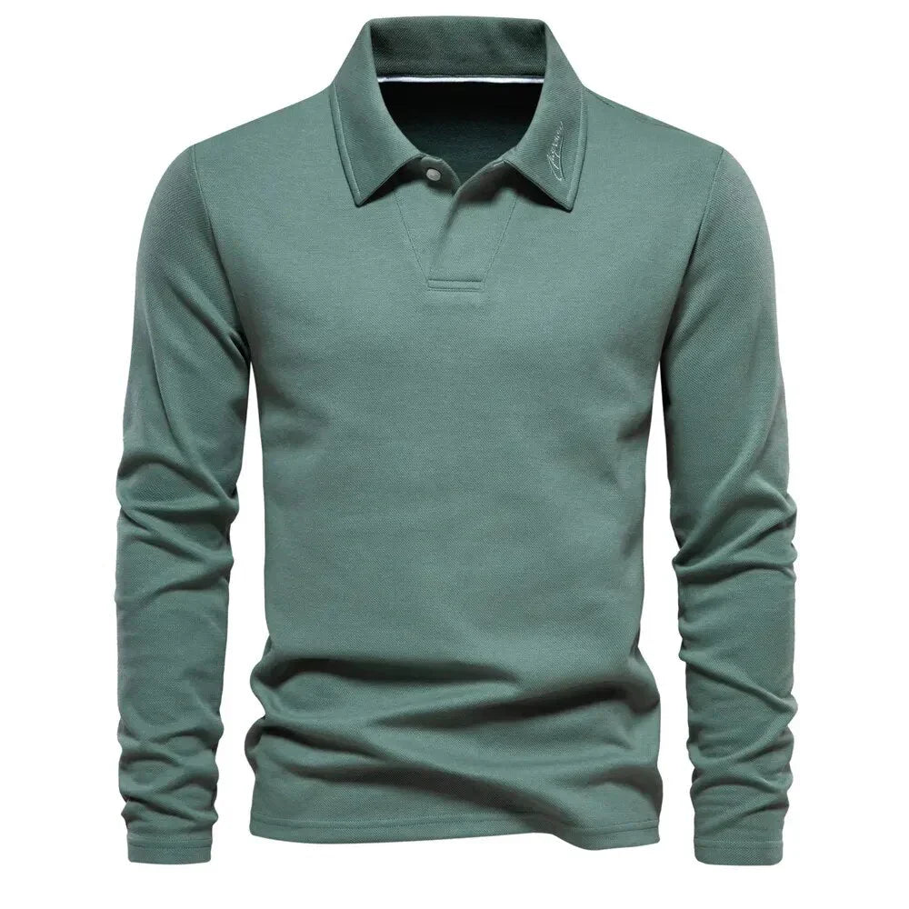 Alonso Men's Casual Polo Sweater – Timeless Comfort for Everyday Wear