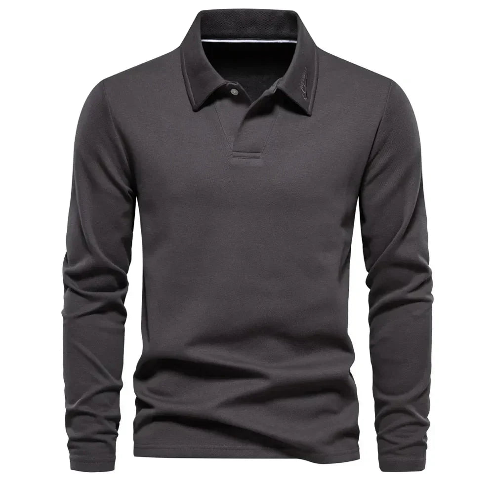 Alonso Men's Casual Polo Sweater – Timeless Comfort for Everyday Wear