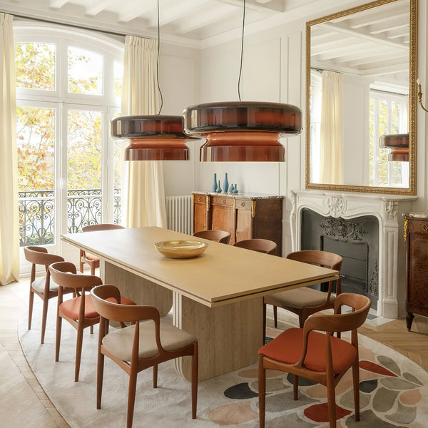 Unique Hand-Blown Glass Pendant Lamp