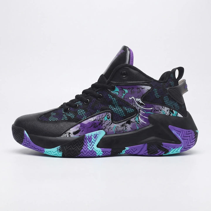 Court Trainer with Bold Graphic Print - Seth