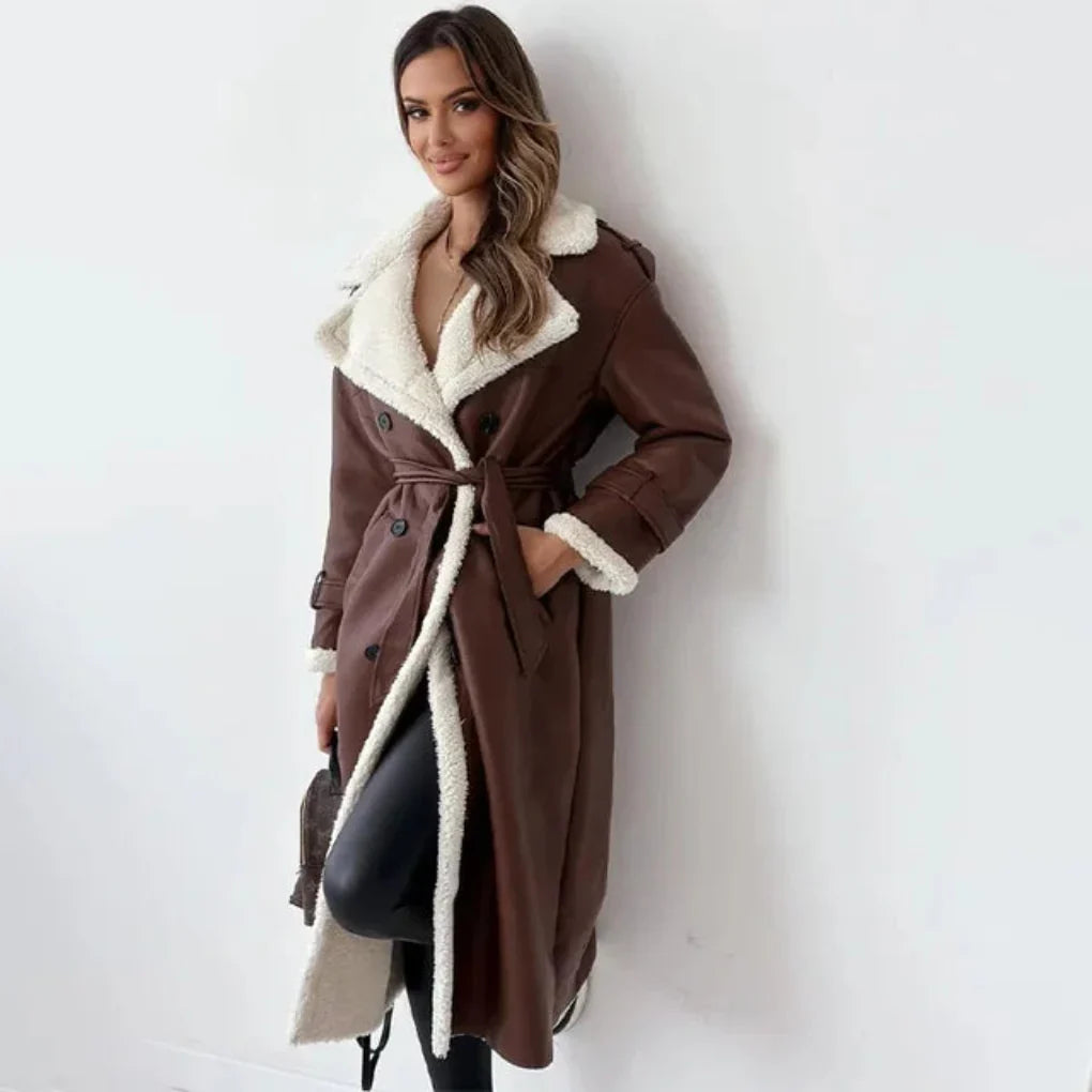 Women's Button Down Long Coat