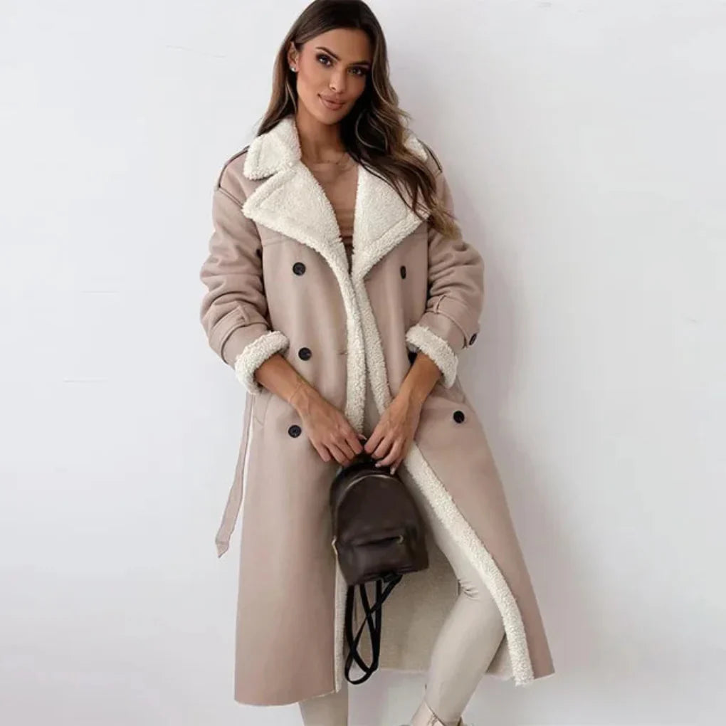 Women's Button Down Long Coat
