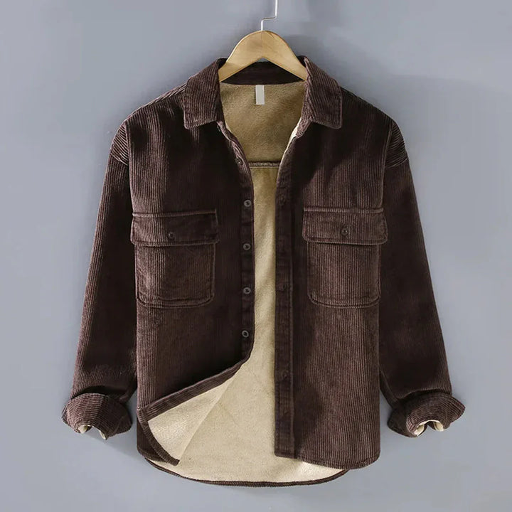 Warm Vintage Casual Men's Shirt