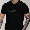 Casual Men’s T-Shirt with Crew Neck and Minimalist Print