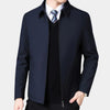 Men's Fall Jacket with Zipper and Classic Collar