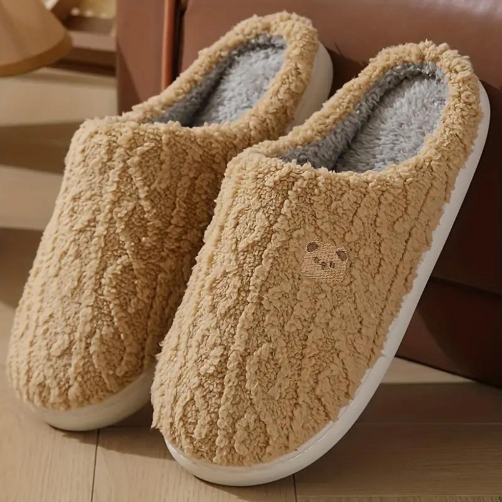 Women’s Winter Ready Comfort Fluffy Bear Slippers