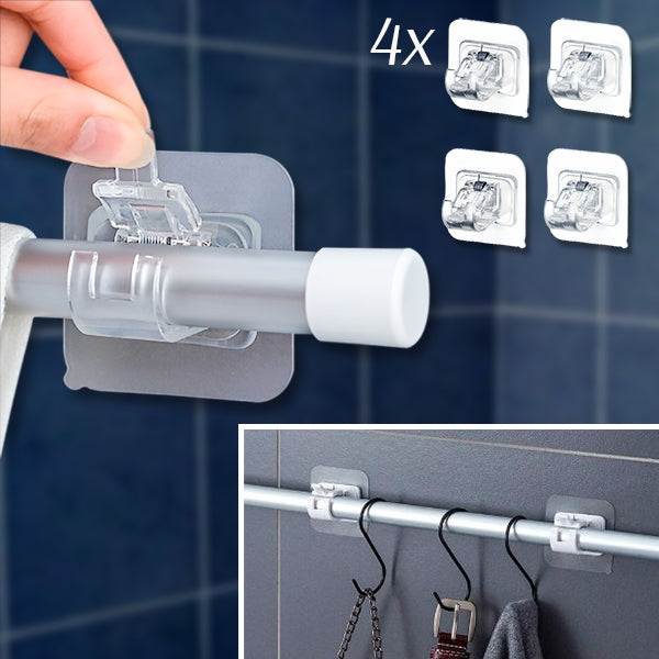 Set of 4 Versatile Storage Hooks for Tidy, Space-Saving Organization