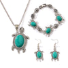 Turquoise Turtle Jewelry Set