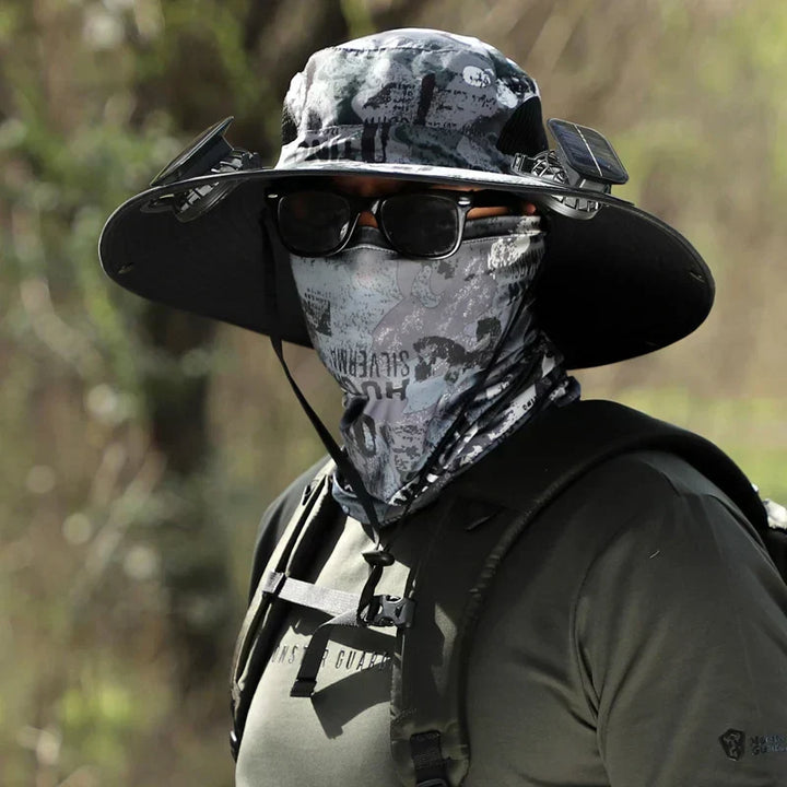 SunAura Solar Cooling Hat | Adjustable Dual-Power Cooling Hat with UV Protection