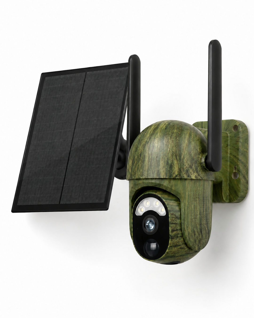 Solar-Powered Wireless Security Camera with 4G LTE or Wi-Fi, 2K, PTZ, Night Vision
