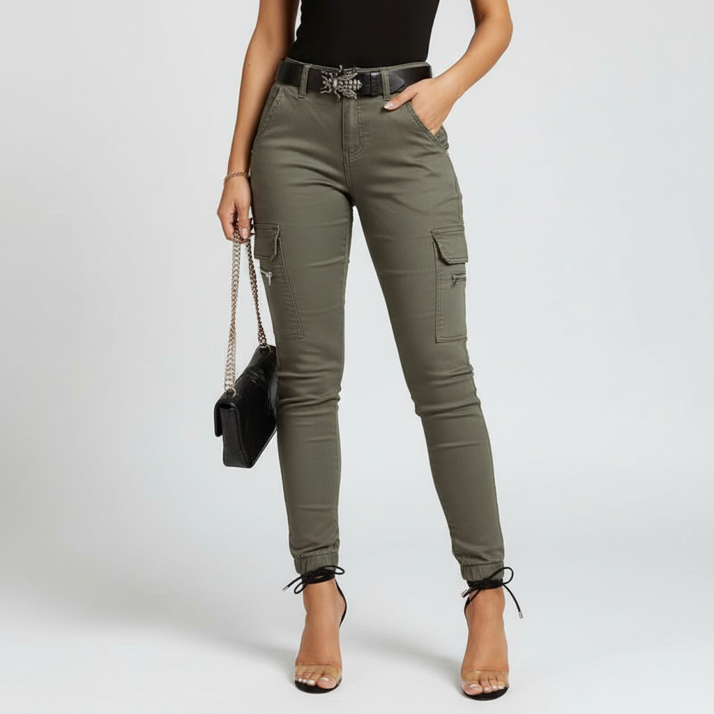 Cargo Jeans with Elasticated Cuffs - Regina