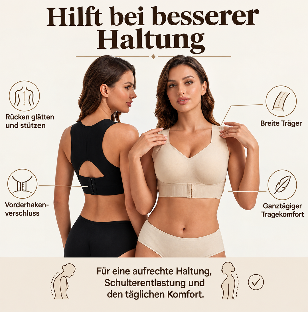 Supportive posture corrector bra