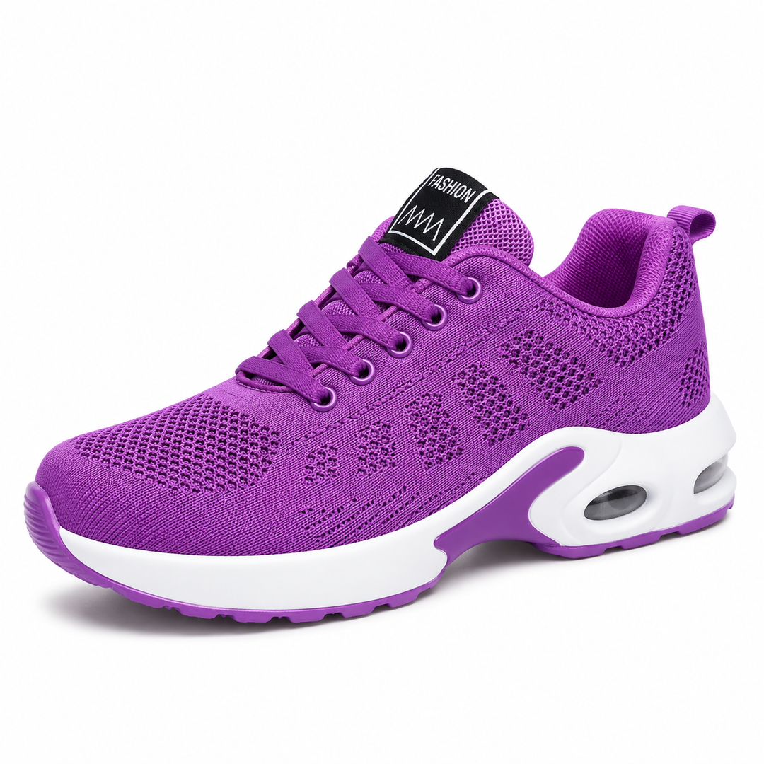Lightweight orthopedic women's sneakers with breathable mesh and cushioned sole